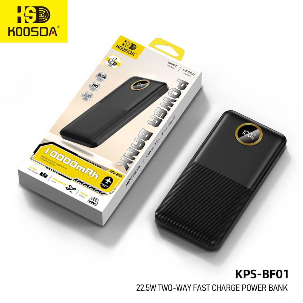 KPS-BF01 22.5W A+C Fast Charge Power Bank 10000mAh
