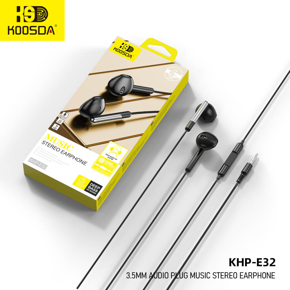 KHP-E32 3.5MM Audio Plug Magnetic Stereo Earphone