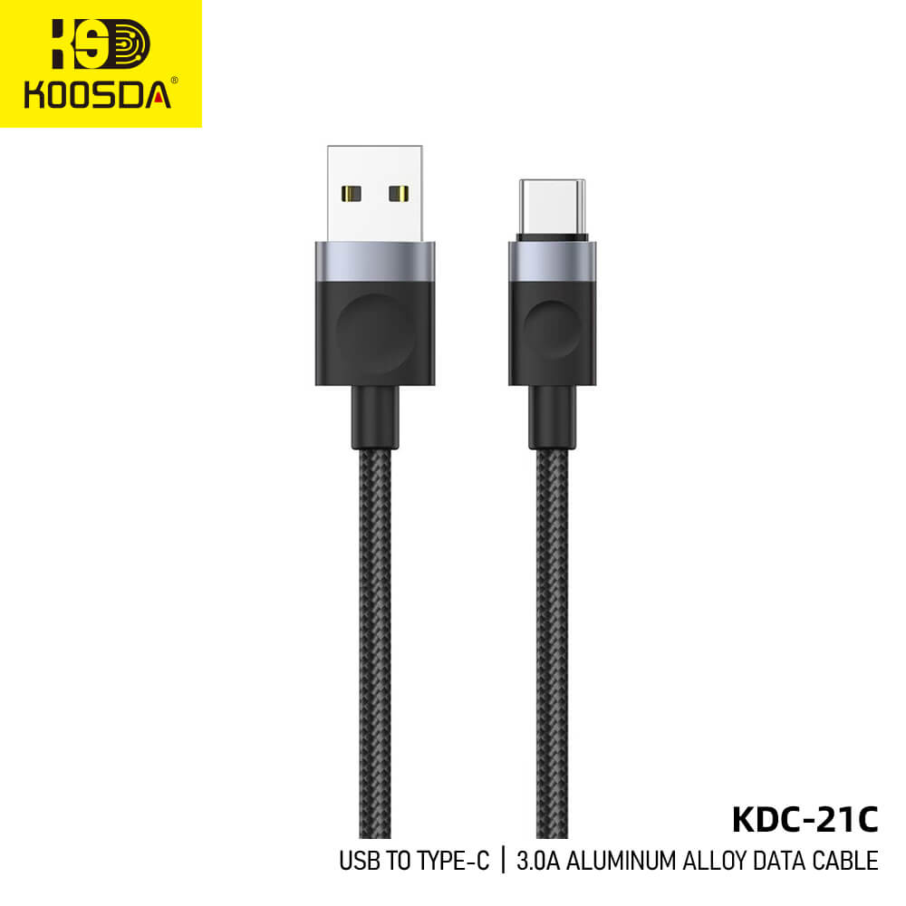 KDC-21C Usb To Micro 3.0A Aluminum Alloy Data Cable 1M