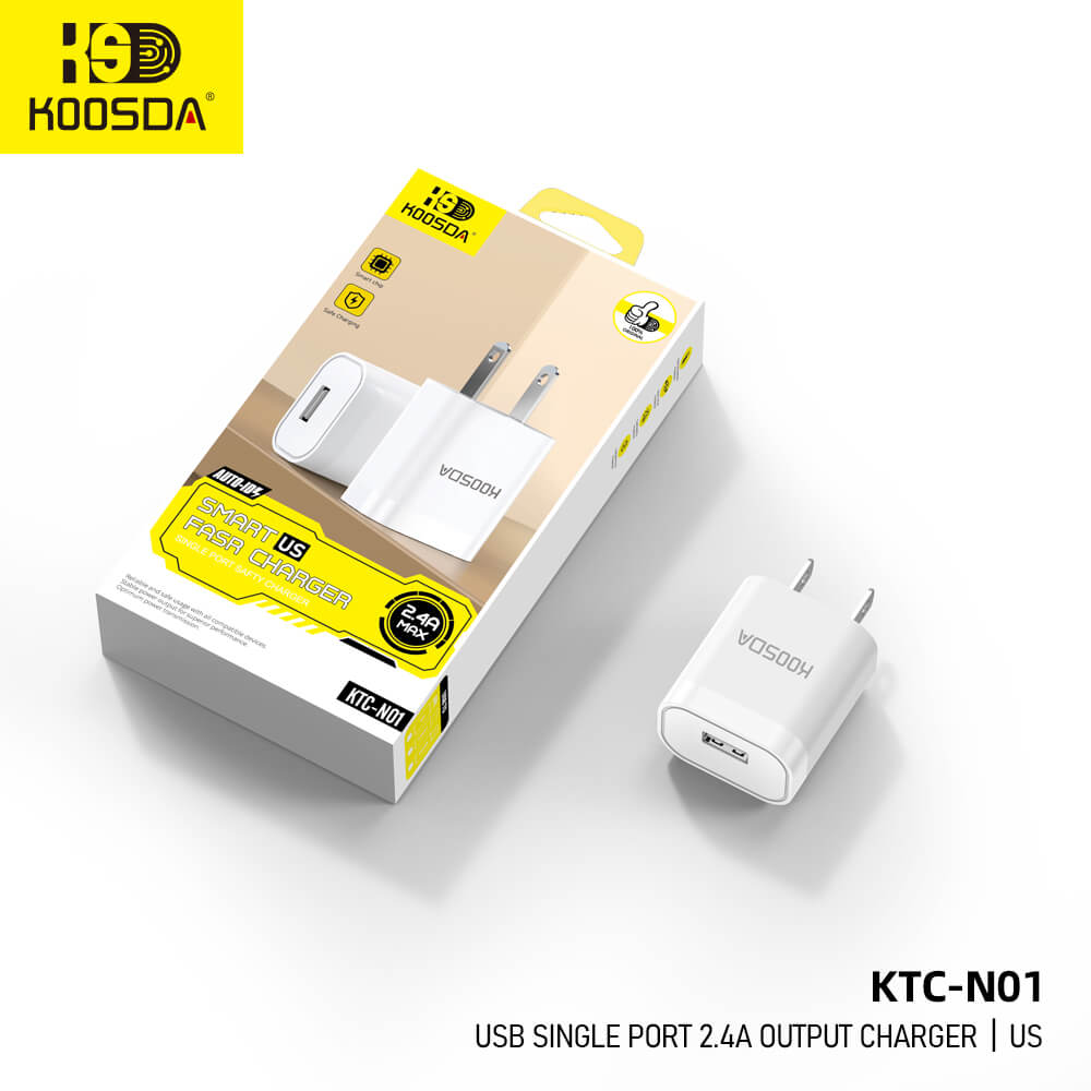 KTC-N01 US USB Single Port 2.4A Output Charger