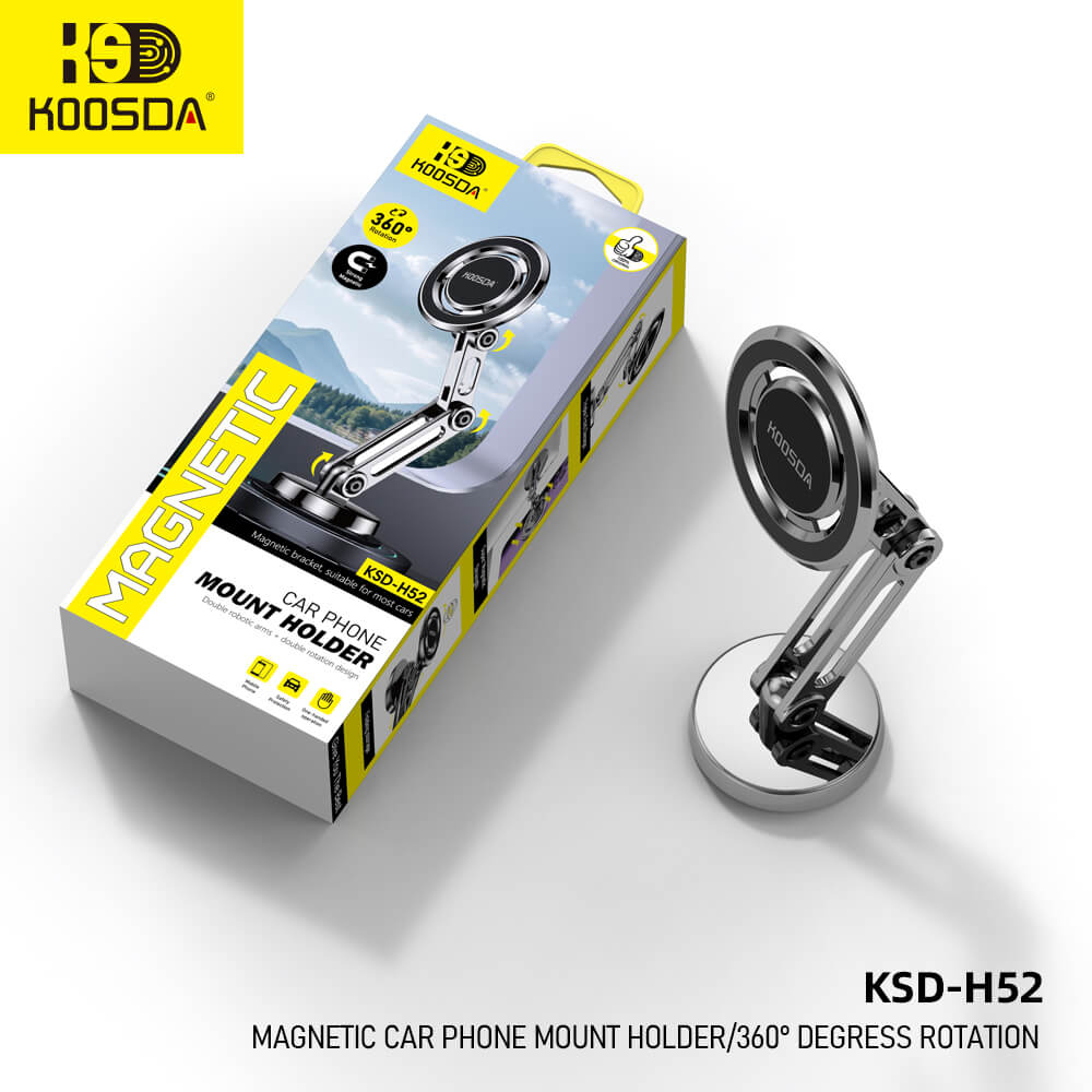 KSD-H52 Magnetic Car Phone Mount Holder360° Degrees Rotation