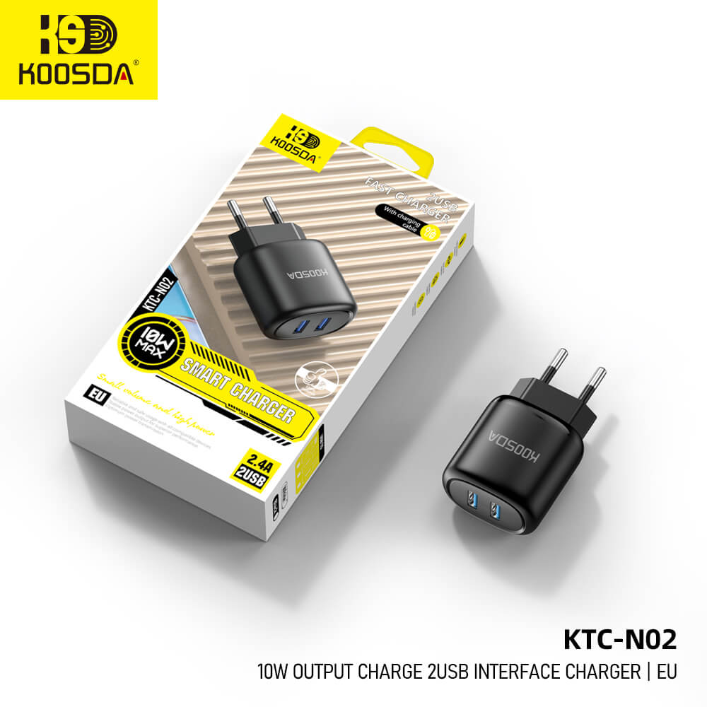 KTC-N02 EU 10W Output Charge 2USB Interface Charger