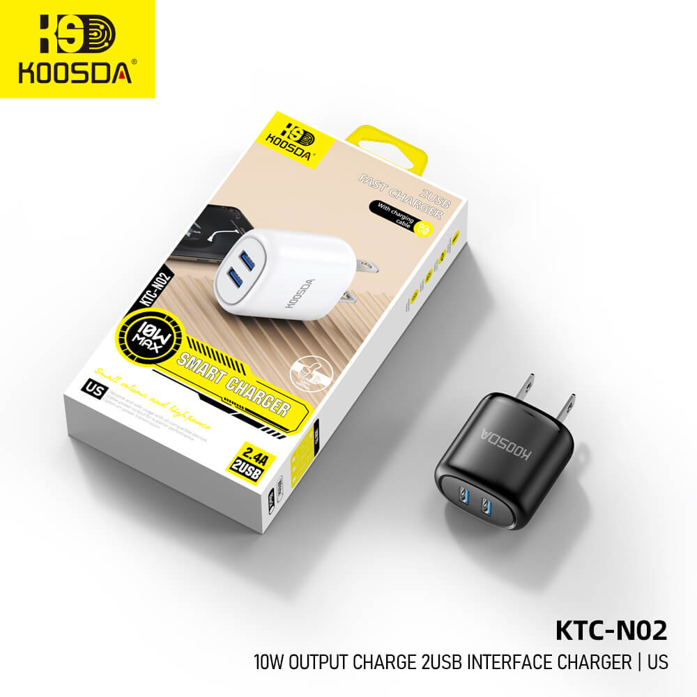 KTC-N02 US 10W Output Charge 2USB Interface Charger