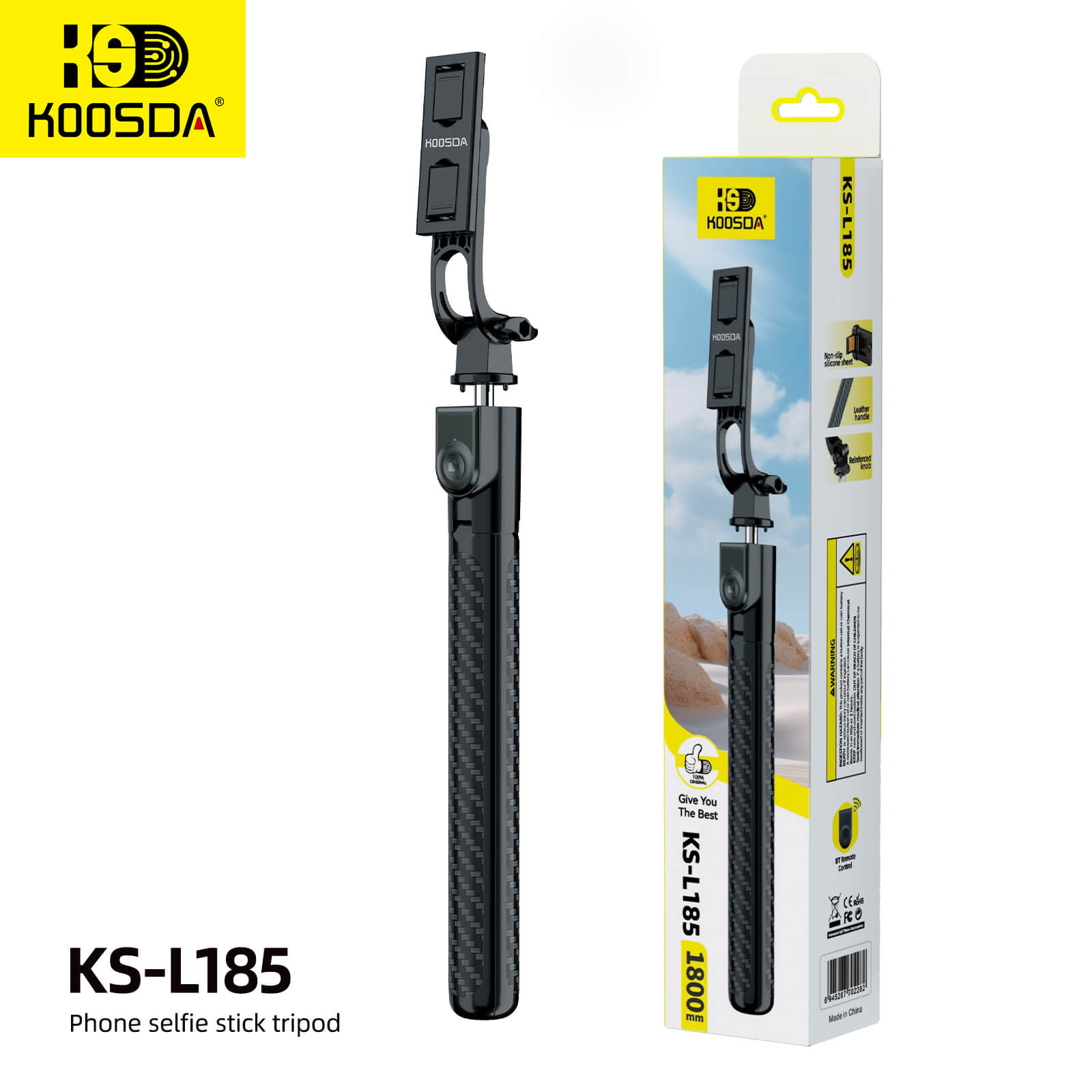 KS-L185 Selfie Stick Portable High-Quality Tripod 1.8MM Reinforced Tripod