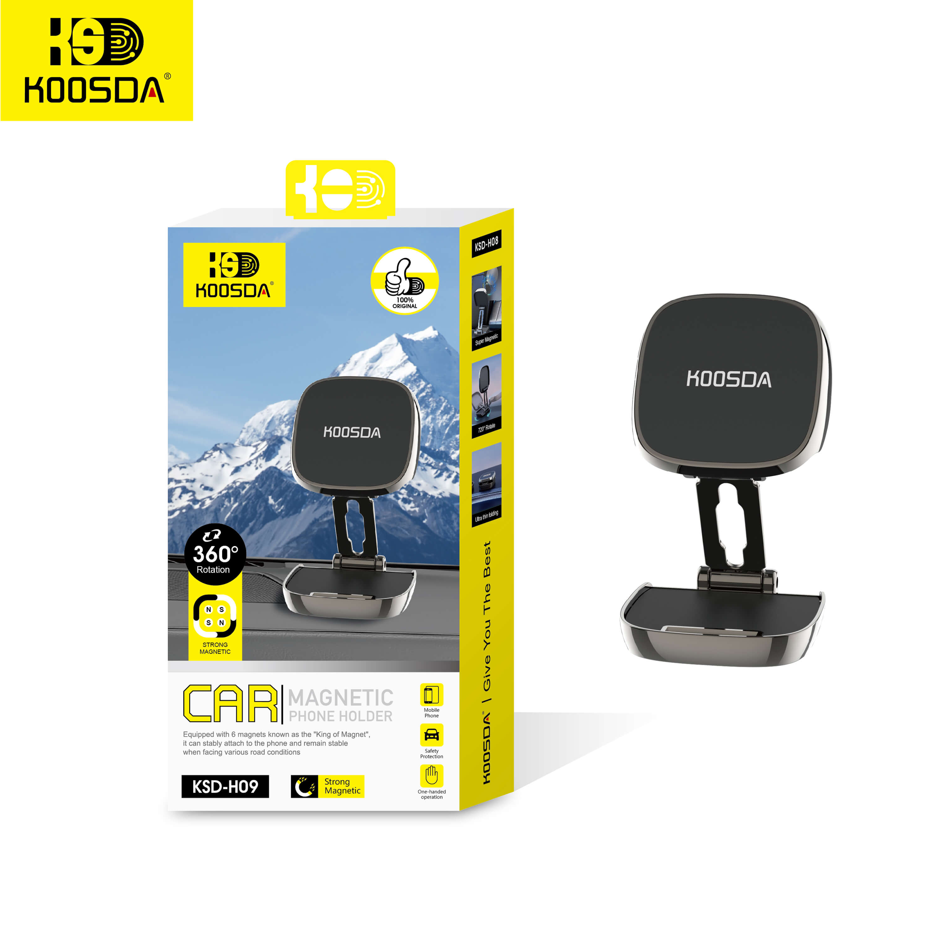 KSD-H09 Car Phone Mount / Magnetic Phone Holder