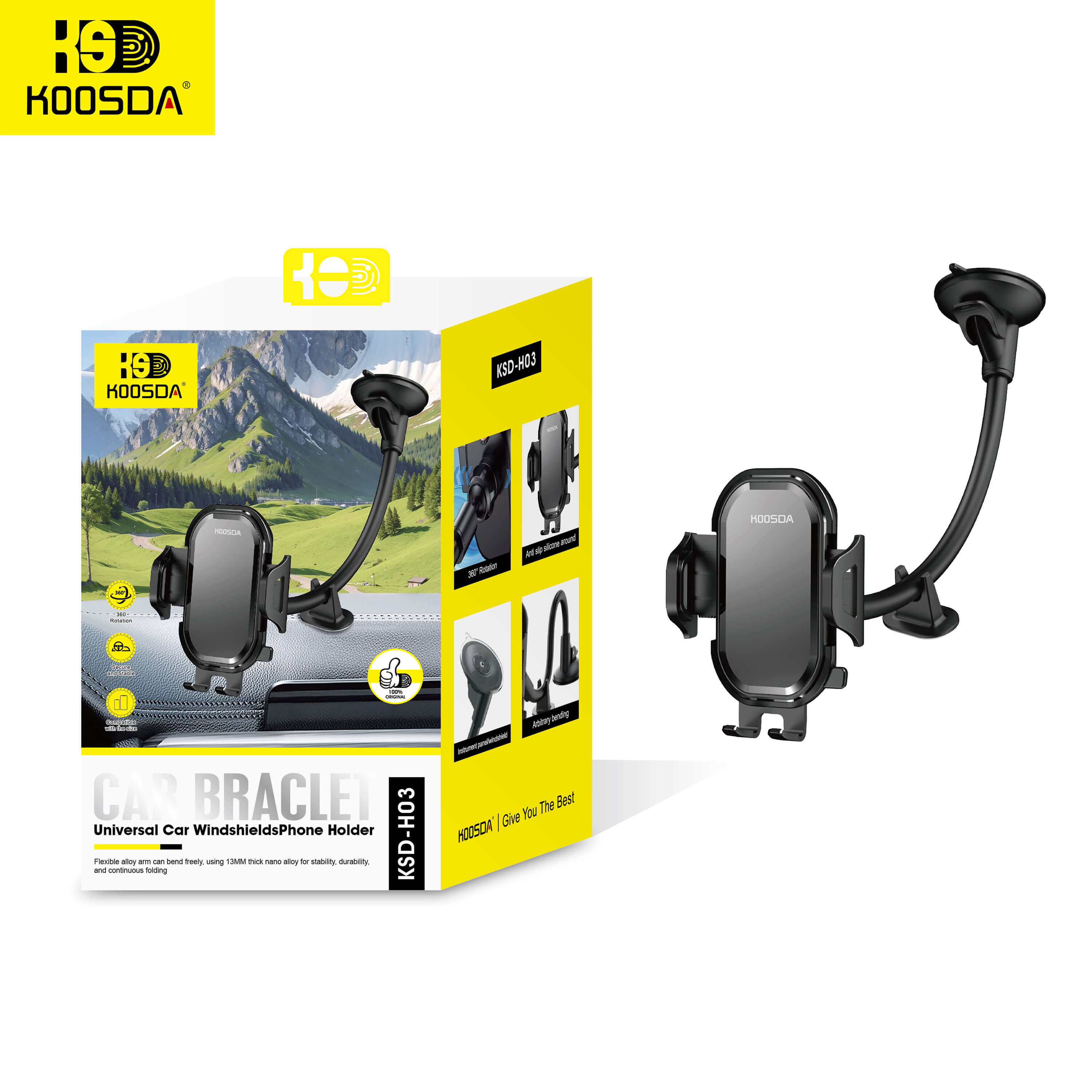 KSD-H03 Car Windshields Phone Holder