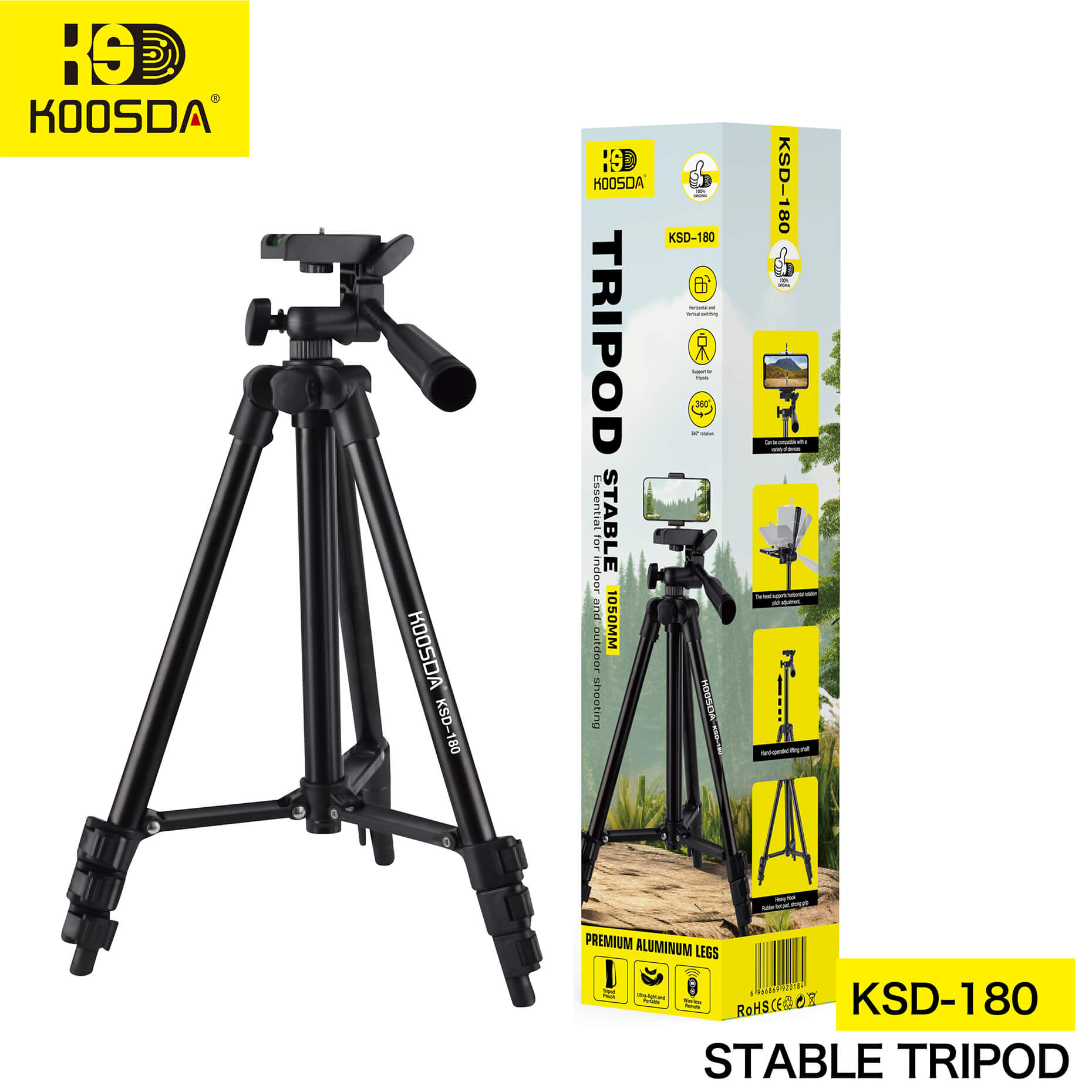 KSD-180 1.05M Stable Tripod With Remote