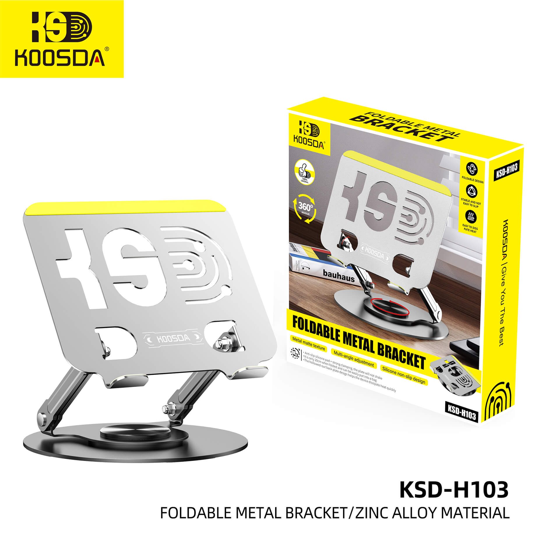 KSD-H103 Foldable Bracket All-Metal