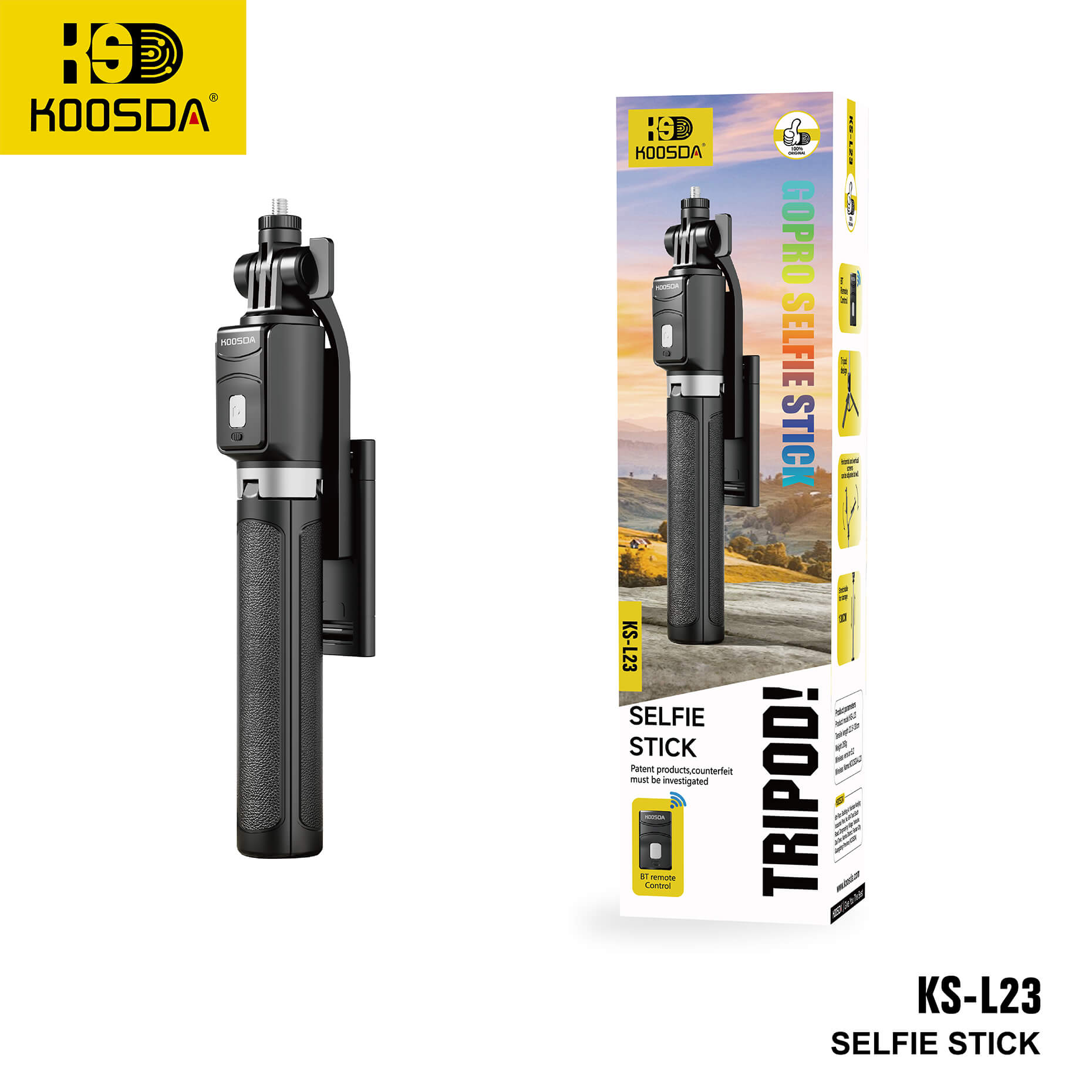 KS-L23 1.3M Gro pro Selfie Stick